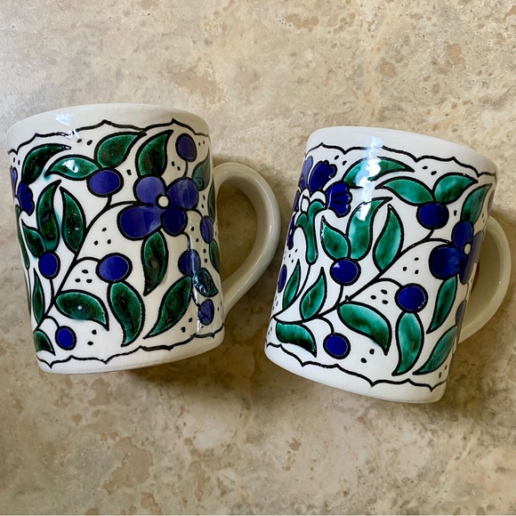 Hebron Glass Other - 🆕 Hand Crafted Ceramic Mugs Pair